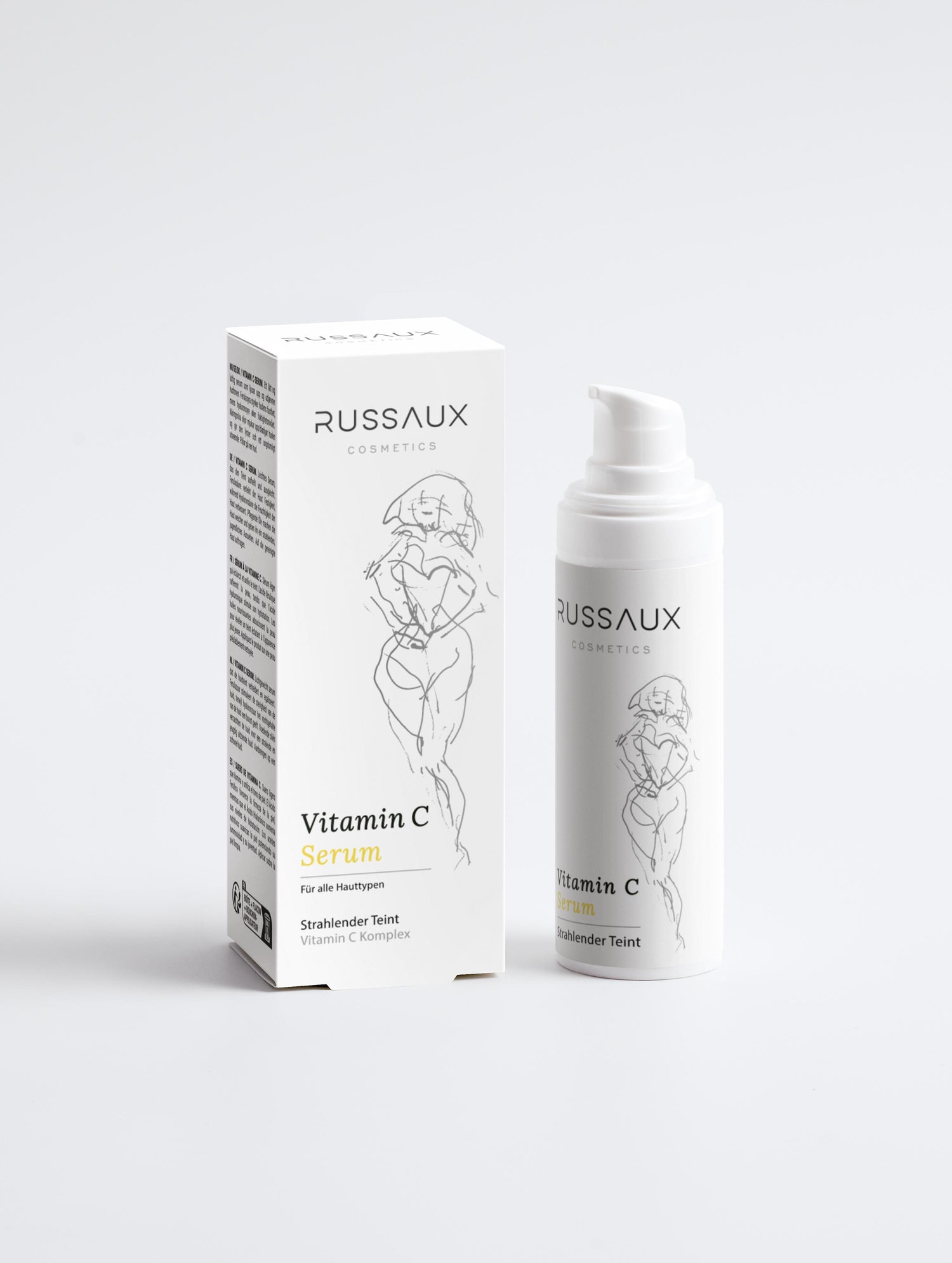 RUSSAUX Naturkosmetik - COSMOS NATURAL - Vitamin C Serum mit Ferulasäure und Sanddornöl